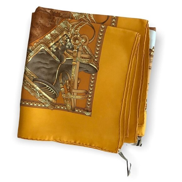 Rare Vintage Hermes silk scarf, “ Présentation de Chevaux “ by Philippe Ledoux - Picture 2 of 12